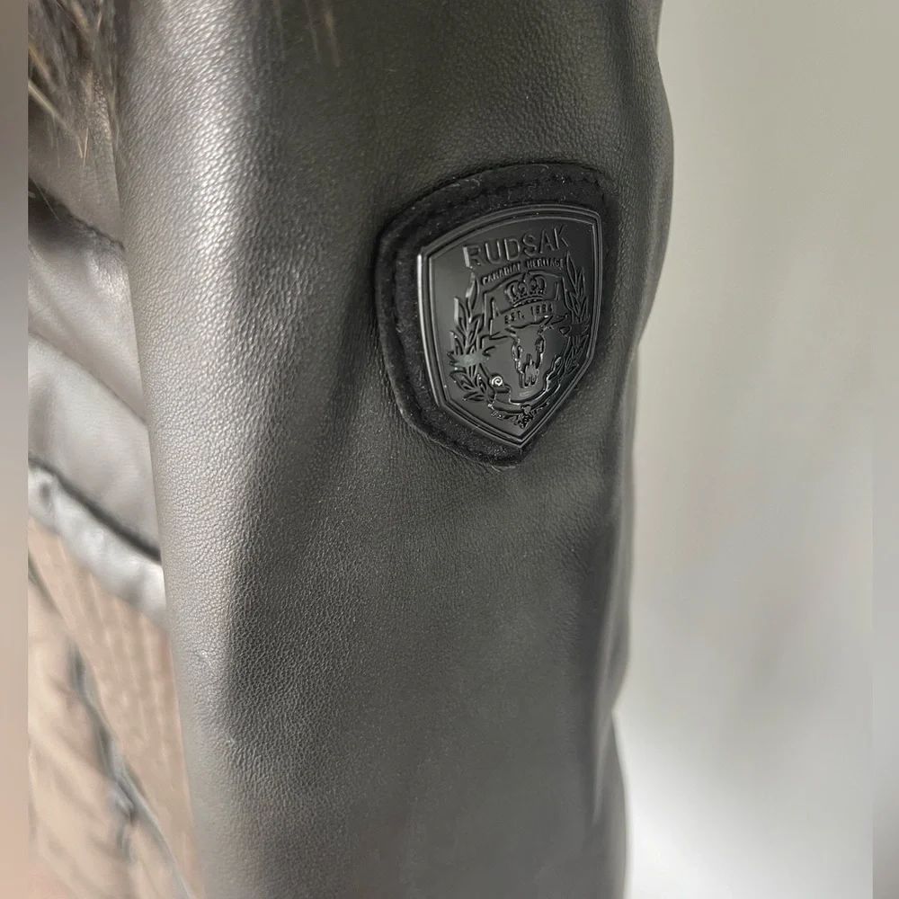 RUDSAK Silvia Leather Sleeved Down Parka - Picture 6 of 13